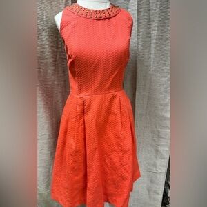 NY & Co women’s orange sleeveless dress size 6